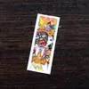 Núcleo de Pintura Thangka Cuadrado Mini Estilo Xizang 1x3Cm Pintado a Mano con Detalles Dorados, Presentando al Buda de Tu Signo Zodiacal, Zaki Lhamo, Tara Verde y Amarillo