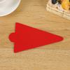 Tarjeta Dorada Tarjeta Roja Papel para Hornear Pastel Postre Merienda Té de la Tarde Separador Base Triangular Engrosada Soporte para Pastel Mil Hojas