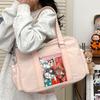Lindo Bolso Bidimensional de Hombro Único Cruzado de Gran Capacidad Bolso de Vestir JK para Comic-Con Universitario Japonés Bolso Transparente para Dolor para Mujer