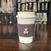 Xícara de café de alto valor de cor portátil engrossado copo de isolamento térmico trigo criativo chá de leite café copo de bebida quente atacado