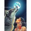 Lobo pintura diamante cheio de diamantes animal diy diamante bordado ornamentos sala de estar quarto pintura decorativa transfronteiriça para fabricantes atacado