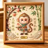 En Stock Entrega Rápida Set DIY de Pintura de Perlas Enmarcada 25x25 con Algunos Diamantes de Imitación Venta al por Mayor de Fábrica de Pintura de Diamantes En Stock