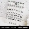 Nuevo Pegatina de Arte para Uñas Mariposa 3D Estéreo Relieve Rosa Mariposa Pegatina Blanca DIY Accesorios Estéreo para Uñas