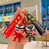 Llavero de muñeco de dibujos animados Venom, llavero creativo personalizado para llave de coche, joyería al por mayor, llavero suave de PVC