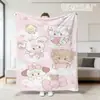 Manta estampada de dibujos animados y anime transfronteriza de Mikko, manta de franela para niña linda, manta de felpa para cubrir el sofá de la siesta