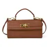 Bolsa Cuadrada Pequeña Kelly Nueva de Tejido Popular Portátil para Mujer Bolso Cruzado Versátil de Lujo Ligero Comercio Exterior Transfronterizo