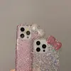 Nuevo Estuche de Lujo Girly con Lazo y Pedrería Adecuado para el Teléfono Móvil Apple 15Promax Sencillo 14Promax Nuevo