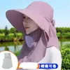 Chapéu de Proteção Solar para Mulheres, Novo Chapéu de Verão, Chapéu de Sol com Cobertura Facial, Máscara Facial, Chapéu Fresco, Anti-UV, Colheita de Chá, Chapéu de Sol para Ciclismo