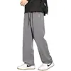Nuevos Pantalones Deportivos de Estilo Transfronterizo, Frescos, con Caída, de Secado Rápido para Hombre, de Pierna Ancha, Holgados y Modernos, de Pierna Recta, Finos y Largos