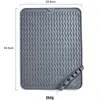 Alfombrilla Drenante Antideslizante de Silicona Nueva Transfronteriza, Alfombrilla Aislante para Cocina, Posavasos Doméstico para Café, Alfombrilla para Bar, Uso en Camping, Venta al por Mayor