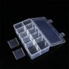 Caja de Almacenamiento de Plástico Desmontable de 12 Compartimentos con Tapa, Caja Pequeña para Tornillos para Piezas de Ferretería DIY, Cuentas Sueltas, Joyería y Almacenamiento de Arte con Cuentas