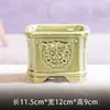 Maceta Especial para Bonsái Shiwan Maceta para Plantas Verdes Maceta con Forma Especial Transpirable Esmalte Agrietado por Hielo Maceta para Suculentas Orquídeas Plantas Verdes Estilo Nuevo