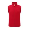 Coletes de fleece para outono e inverno, coletes externos para equipe corporativa, vestuário de trabalho, coletes de fleece masculinos, uniformes de trabalho personalizados com impressão de logotipo