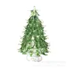 Árbol de Navidad de Cristal Árboles Pequeños de las Cuatro Estaciones Día del Niño Oficina Plantas Verdes Adornos Decoración Navideña de Escritorio Regalos
