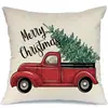 Cojín de sofá de lino europeo Amazon Funda de almohada Jit festiva transfronteriza Temu Funda de almohada de Navidad personalizada