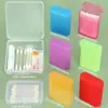 Caja de Bastoncillos Limpiadores para Pestañas Postizas Caja de Hisopos con Alcohol Caja de Pinceles para Labios Pincel Delineador Caja de Almacenamiento para Baño Caja de Herramientas de Maquillaje de PP