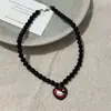 Collar de Cuentas "Paraíso de Manzanas" Color Dopamina Estrella de Manzana Nueva Entrada 2025 Lujo Verano Cadena Clavicular