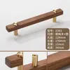 Manijas de Madera de Nogal, Gabinetes de Cajones de Madera Maciza, Puertas de Gabinete de Madera, Manijas de Armario de Madera Natural, Gabinetes de Madera, Minimalista Estilo Japonés