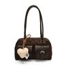 Bolso de mano de lana Advanced Sense Niche para mujer, estilo retro, moderno, de hombro, combinable, para el trabajo, 2024