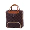 Entrega en una sola pieza estilo coreano bolsa gruesa de cuero PU impermeable portátil bolso de mano de dibujos animados equipaje de viaje