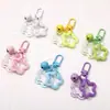 Pingente Sino Estrela Cinco Pontas Colorido em Acrílico, Chaveiro de Contas, Acessórios Artesanais DIY para Bolsas e Decorações de Fones de Ouvido