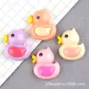 Accesorios para Manualidades de Tocados Pegamento de Resina para Manualidades Funda Pequeña Amarilla para Teléfono Móvil Infantil Accesorios para el Cabello de Dibujos Animados de Pato Material para Diadema Patito