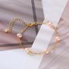 Pulsera Simple de Diseño Nicho de Perlas de Agua Dulce de Alta Gama Estilo Coreano de Moda Combinable Pulsera Ajustable