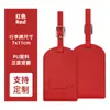 Porta-etiqueta de equipaje de cuero PU engrosado personalizable con logo transfronterizo, cinturón anti-pérdida, tarjeta de información impresa, porta-tarjeta de embarque de cuero