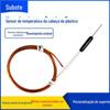 Termopar com cabeça de plástico de canal quente, molde de injeção, linha de medição de temperatura de plástico blindada, bico quente, sensor de temperatura de alta precisão