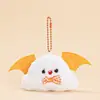 Llavero luminoso de Halloween con forma de alborotador, bonito accesorio para bolso, hebilla colgante con borde cruzado, llavero de linterna de calabaza, regalo