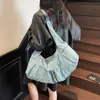 Bolsa de Viaje de Comercio Exterior Bolso Cruzado para Mujer 2025 Nuevo Tela de Nylon Impermeable Bolsa de Compras Gran Capacidad Ligero Bolsa de Empanada