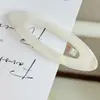Fábrica Fuente Clip BB Oval Hueco de Acetato Pinza para el Cabello de Temperamento Etiqueta Dorada Pinza para el Cabello de las Patillas En Stock Lote Mixto Personalizable