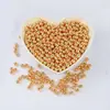 Cuentas Redondas Lisas de Color Conservante Chapadas en Oro de 14K Cuentas Espaciadoras Doradas Accesorios para Pulseras Collares Hechos a Mano para DIY Venta al por Mayor