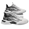 Sapatos masculinos de outono 2024 novo tênis de malha respirável com sola grossa jovem curinga casual para corrida live burst