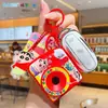Llavero Auténtico de Crayon Shin-Chan, Lindo Colgante de Dibujos Animados, Muñeco Estéreo, Colgante para Mochila Escolar, Pequeño Regalo Creativo para Parejas