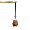 Sándalo Verde Búho Tallado Cadena para Teléfono Móvil Llavero para Hombres y Mujeres, Lindo Colgante de Animalito, Regalo Creativo de Decoración para Teléfono Móvil
