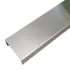 Fábrica de Origen Beijie Tira Decorativa de Acero Inoxidable Ranura en U Cubierta de Cableado para Zoclo de Techo Cubierta de Puerta de Gabinete Titanio Negro