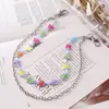 Cadena para jeans de hip-hop transfronteriza, accesorios de resina con forma de mariposa y corazón, cadena colgante para pantalones, cadena para la cintura con diseño de viento, accesorios colgantes