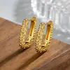 Pendientes Plisados de Textura Lava de Elipse Geométrica Diseño para Niñas Sentido Dulce Fresco Único Estilo Frío Simple Estilo Coreano Cierres de Pendientes