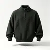 2026 Nuevo Jersey de Punto para Hombre de Cuello Alto con Media Cremallera Otoño-Invierno Transfronterizo Talla Grande Moda Casual Camisa Base para Hombre