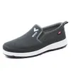 Zapatos de Lona de Caña Baja para Hombre Zapatos de Tela Old Beijing Suela Blanda Antideslizantes Resistentes al Desgaste Zapatos de Lona Estilo Primavera y Otoño Zapatos para Papá de Mediana Edad y Adultos Mayores