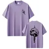 Camiseta de Combate do Grupo de Observação Avançada Camiseta Divertida Harajuku Esqueleto Moda de Verão Masculina e Feminina Gola Redonda Oversized