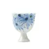 Taza de Té Cerámica Azul y Blanca Girasol con Pie Alto Estilo Dinastías Tang y Song, Juego de Té Kung Fu, Taza de Té para el Hogar, Copa de Vino Pequeña