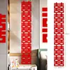 Diseño de habitación de bodas con carácter Xi pegatinas de carácter Xi tira larga carácter Xi especial de boda unidad de puerta decoración de puerta pegatinas de pared con Xi Zi