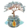 Árvore da Fortuna de Citrino Natural Atacado para Casa e Escritório, Aquário de Vidro para Mesa de Boa Sorte, Decoração de Árvore de Cristal Atraindo Riqueza