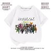 Ropa de Roblox, camiseta de verano de manga corta para niños, ropa para niños, camiseta de fondo para niños y niñas de tallas medianas y grandes