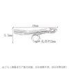 Plata de Ley S925 Hebilla de Cierre de Madera Brillante Hebilla de Conexión Seiko Hebilla de Acabado para Pulsera de Cristal DIY Accesorios
