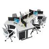 Escritorio de Oficina Triangular para 8 Personas, Escritorio Creativo para Personal, Combinación de Escritorio y Silla para Estación de Trabajo de 6 Personas, Muebles de Oficina para Personal