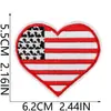 Patch Bordado Bandeira Americana Patch para Roupa Patch Decorativo Acessório Versátil para Reparo de Roupa Etiqueta de Tecido Personalizada