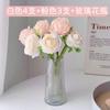Rosa falsa flor artificial decoración de flores mesa escritorio sala de estar dormitorio decoración adornos eterno ramo de flores secas